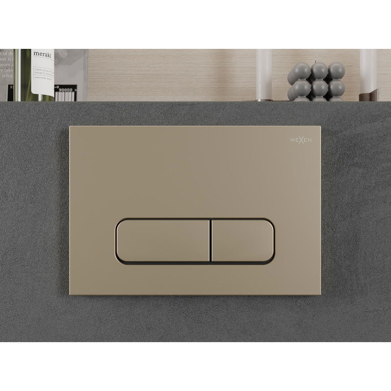 Mexen Fenix 02 flush button, champagne gold - 600204