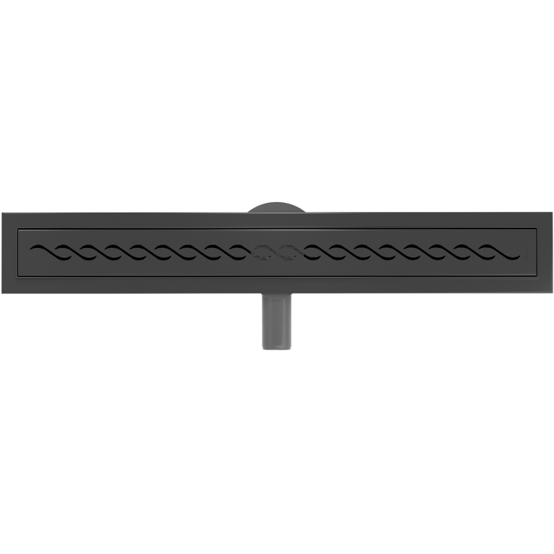 Mexen Flat 360° M18 70 cm Rotating Linear Drain, Black - 1723070-40