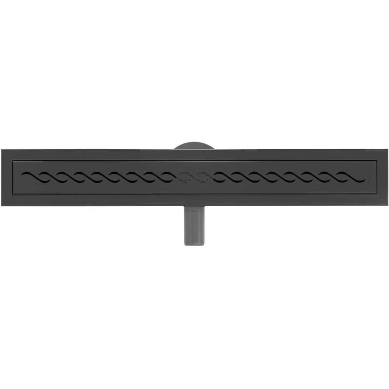 Mexen Flat 360° M18 rotating linear drain 70 cm, black - 1723070-40