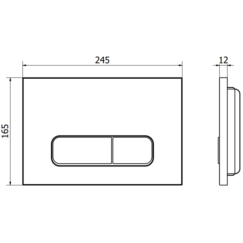 Mexen Fenix 02 flush button, rose gold - 600205