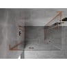 Mexen Mist-H L Duo shower enclosure hinged 105 x 80 cm, transparent, brushed copper - 8A5L-105L-080P-65-00