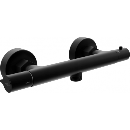 Mexen Slim Thermostatic Shower Mixer, Black - 77105-70