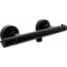 Mexen Slim thermostatic shower mixer tap, Black - 77105-70