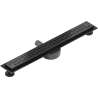 Mexen Flat 360° M15 swivel linear drain 60 cm, Black - 1724060-40