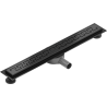 Mexen Flat 360° M15 swivel linear drain 60 cm, Black - 1724060-40