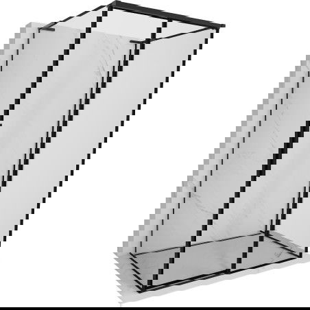 Mexen Rox-3S L 3-wall sliding shower cabin right 135 x 120 cm, black frame, black - 8C2L-135-120-70-70-3S-P