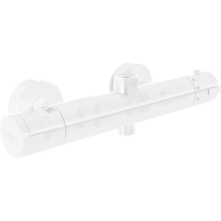 Mexen Kai thermostatic shower mixer, white - 77150-20