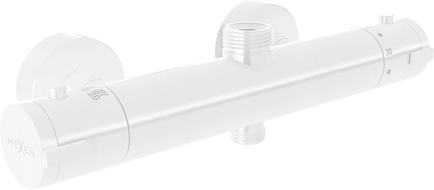 Mexen Kai thermostatic shower mixer tap, White - 77150-20