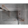 Mexen Mist-H L Duo shower cabin with hinged door 70 x 80 cm, transparent, brushed copper - 8A5L-070L-080P-65-00
