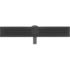 Mexen Flat 360° M08 swivel linear drain 50 cm, Black - 1725050-40