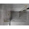 Mexen Mist-H L Duo shower enclosure hinged 80 x 70 cm, transparent, gold - 8A5L-080L-070P-50-00