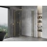 Mexen Mist-H L Duo shower enclosure hinged 80 x 70 cm, transparent, gold - 8A5L-080L-070P-50-00