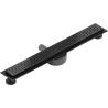 Mexen Flat 360° M08 swivel linear drain 60 cm, Black - 1725060-40