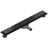 Mexen Flat 360° M08 swivel linear drain 60 cm, Black - 1725060-40