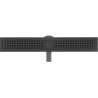 Mexen Flat 360° M08 swivel linear drain 70 cm, Black - 1725070-40