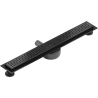 Mexen Flat 360° M08 360° Rotatable Linear Drain 70 cm, Black - 1725070-40