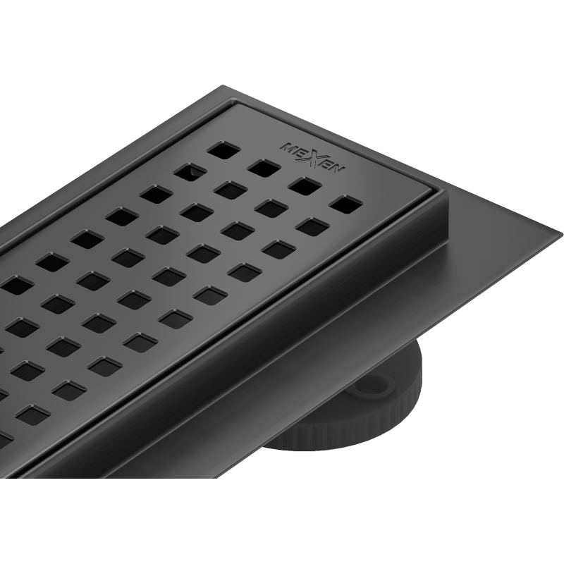 Mexen Flat 360° M08 swivel linear drain 100 cm, Black - 1725100-40