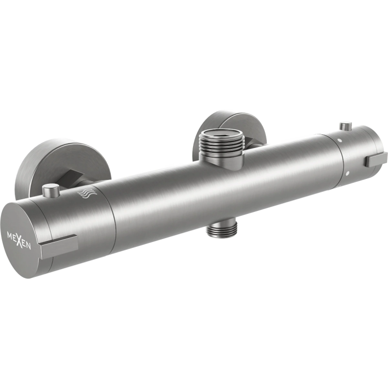 Mexen Kai thermostatic shower mixer tap, Graphite - 77150-66