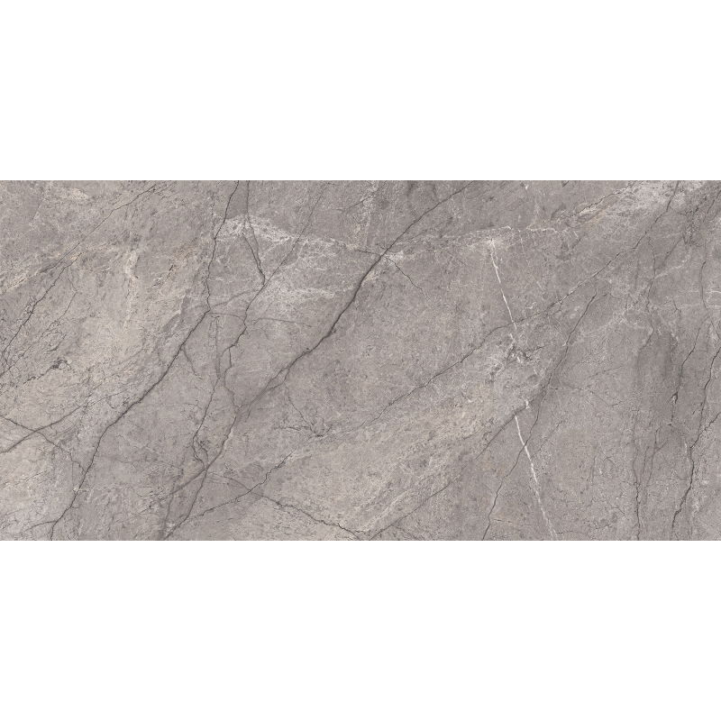 Mexen Litava Grey glazed porcelain tile sample rectified G1, floor and wall tile 120 x 60 cm, carving - TL406-03-S