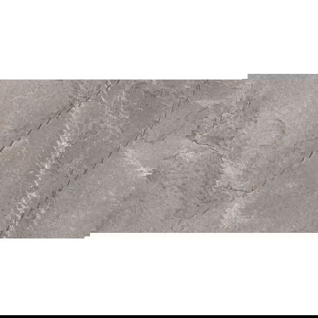 Mexen Litava Grey glazed porcelain tile sample rectified G1, floor and wall tile 120 x 60 cm, carving - TL406-03-S