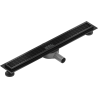 Mexen Flat 360° M33 swivel linear drain 70 cm, Black - 1733070-40