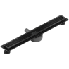 Mexen Flat 360° M33 swivel linear drain 70 cm, Black - 1733070-40