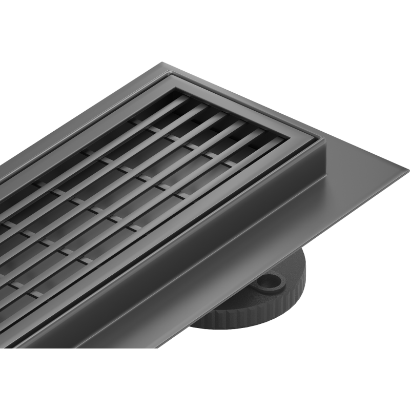 Mexen Flat 360° M33 swivel linear drain 80 cm, Black - 1733080-40