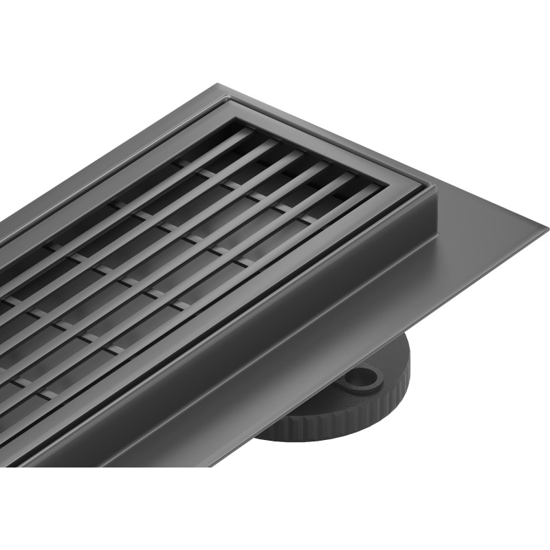 Mexen Flat 360° M33 Rotating Linear Drain 90 cm, Black - 1733090-40