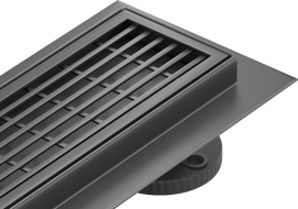 Mexen Flat 360° M33 90 cm Rotating Linear Drain, Black - 1733090-40