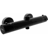 Mexen Kai thermostatic shower mixer tap, Black - 77150-70
