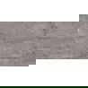 Mexen Leeds Black glazed rectified gres tile sample G1, floor-wall tile, carving - TL410-03-S