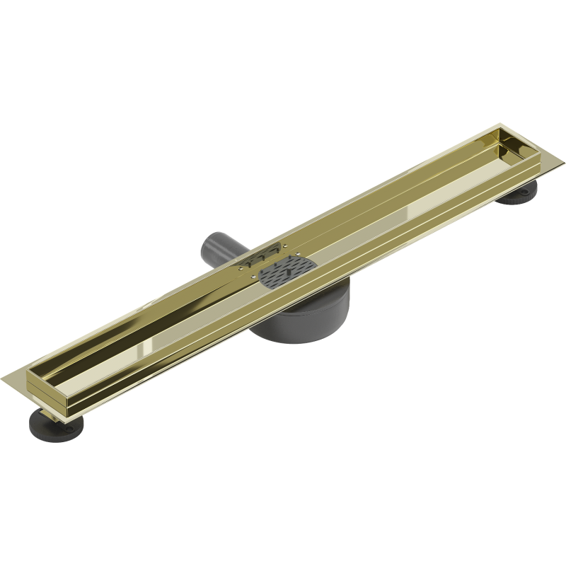 Mexen Flat 360° rotating linear drain body 50 cm, gold - 1540050