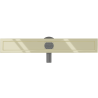 Mexen Flat 360° rotary linear drain body 60 cm, gold - 1540060