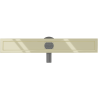 Mexen Flat 360 swivel linear drain body 60 cm, Gold - 1540060