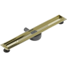 Mexen Flat 360° rotary linear drain body 60 cm, gold - 1540060