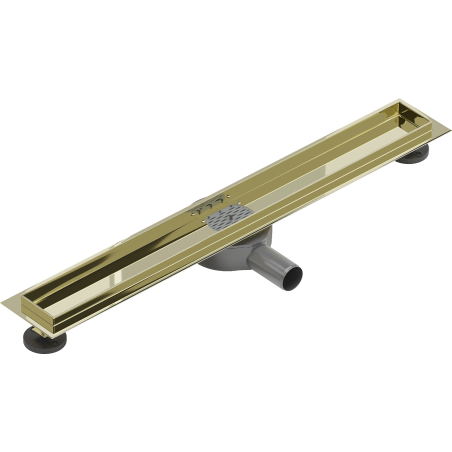 Mexen Flat 360° rotary linear drain body 60 cm, gold - 1540060