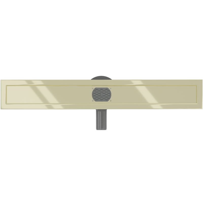 Mexen Flat 360° rotary linear drain body 70 cm, gold - 1540070