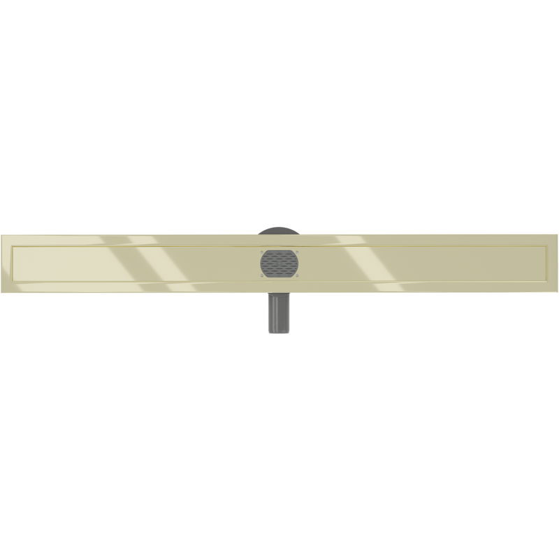 Mexen Flat 360° rotary linear drain body 100 cm, gold - 1540100