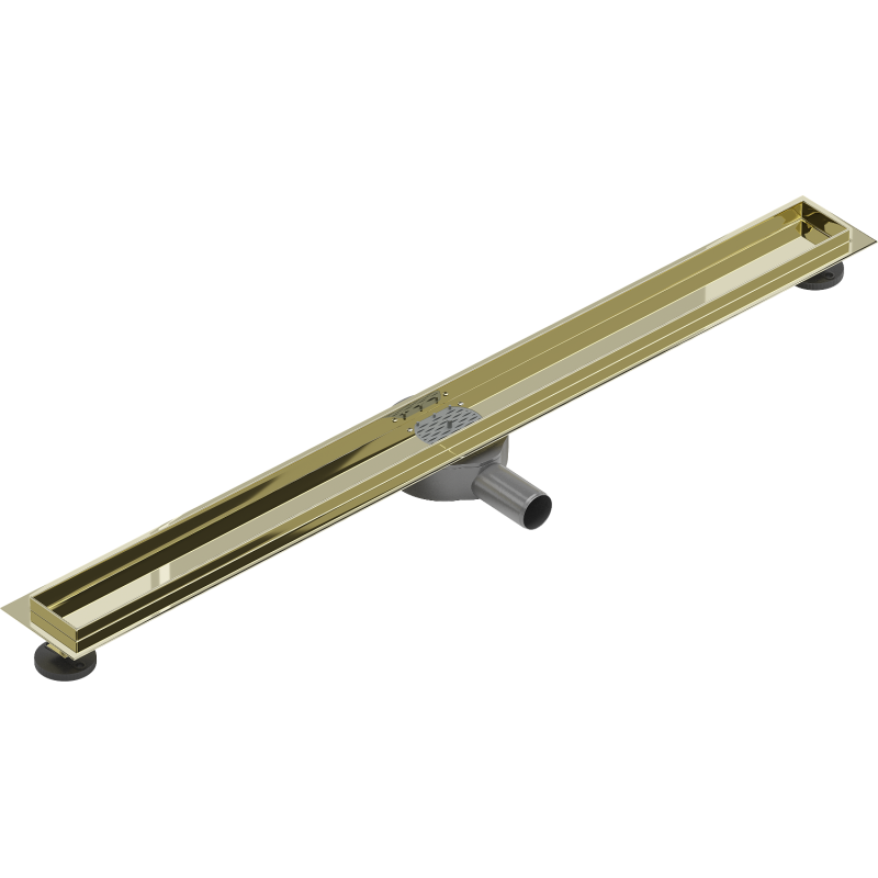 Mexen Flat 360 swivel linear drain body 100 cm, Gold - 1540100