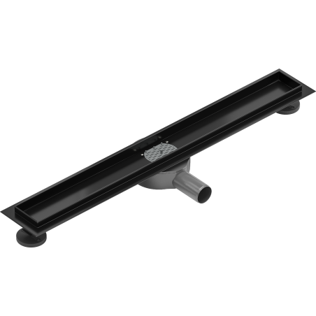 Mexen Flat 360° rotatable linear drain body 50 cm, black - 1740050