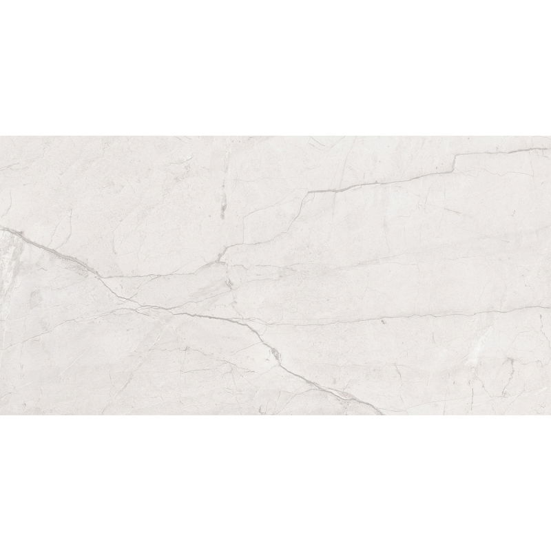 Mexen Morella White glazed rectified porcelain tile sample G1, floor-wall tile 120 x 60 cm, carving - TL412-00-S