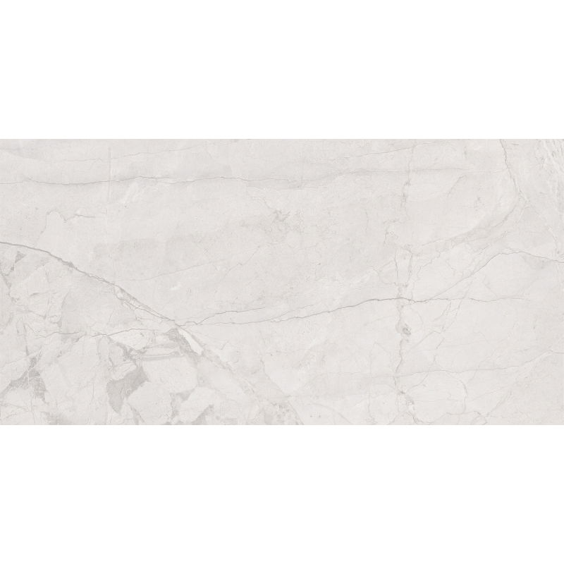 Mexen Morella White glazed rectified porcelain tile sample G1, floor-wall tile 120 x 60 cm, carving - TL412-00-S
