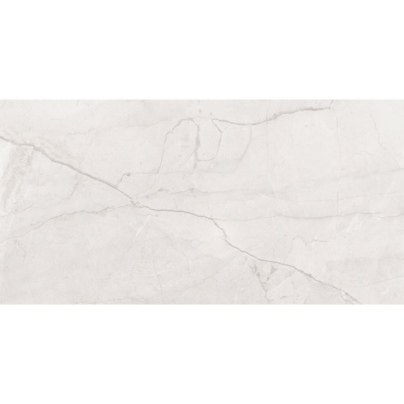 Mexen Morella White glazed rectified porcelain tile sample G1, floor-wall tile, carving - TL412-00-S