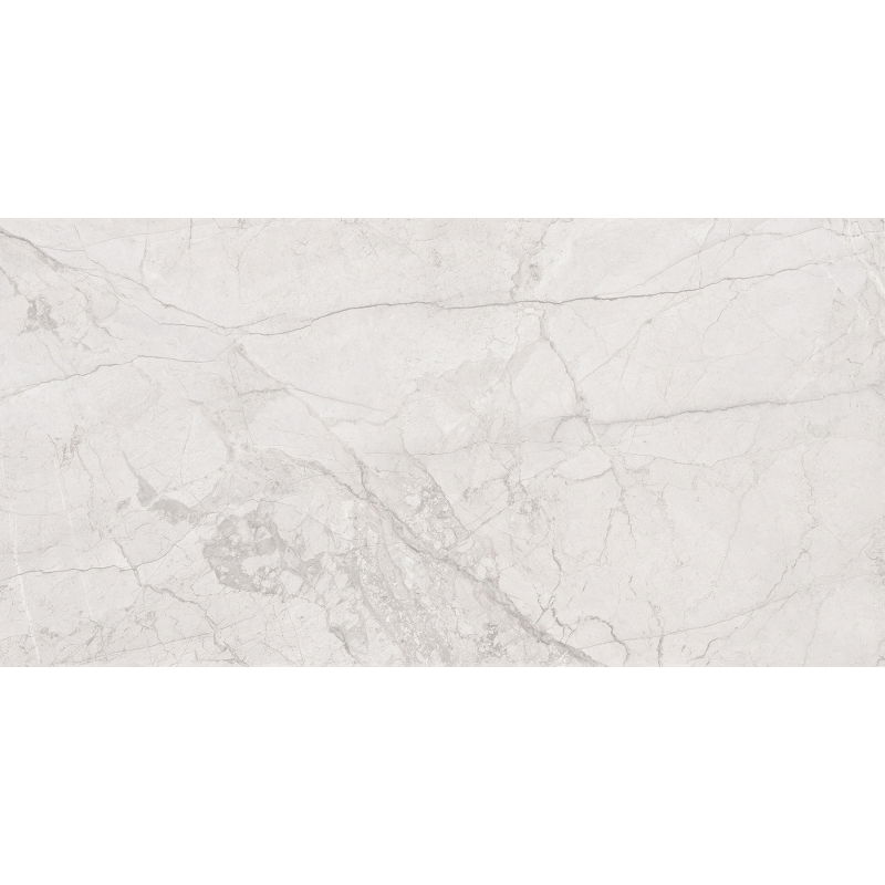 Mexen Morella White glazed rectified porcelain tile sample G1, floor-wall tile 120 x 60 cm, carving - TL412-00-S