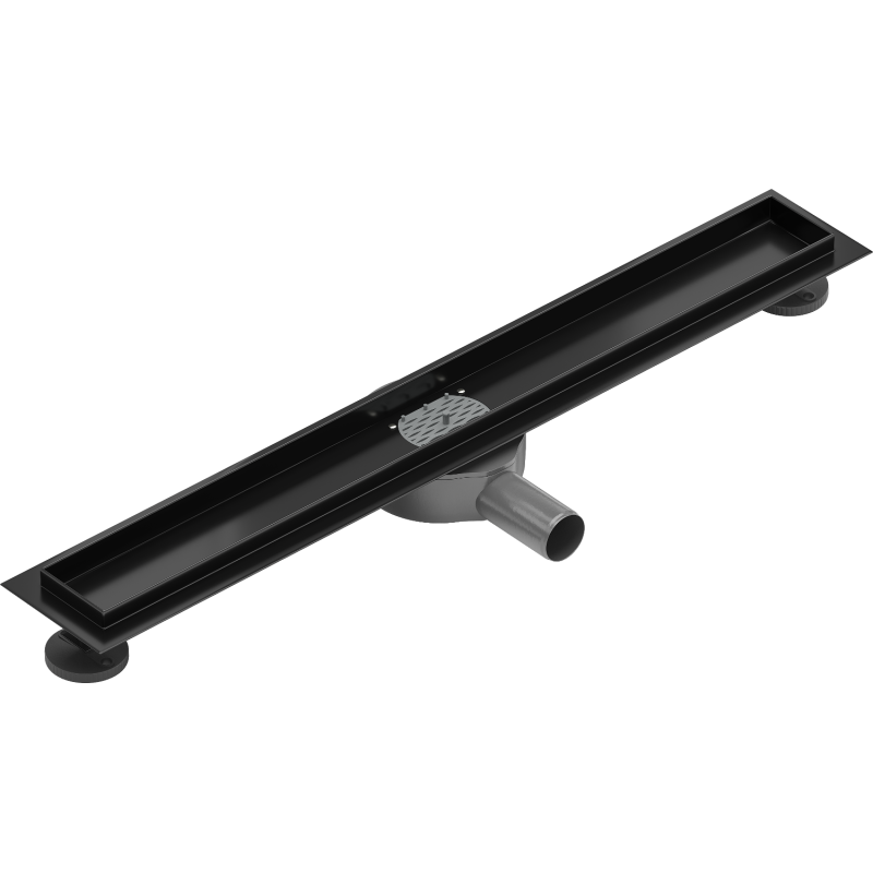 Mexen Flat 360° Rotatable Linear Drain Body 60 cm, Black - 1740060