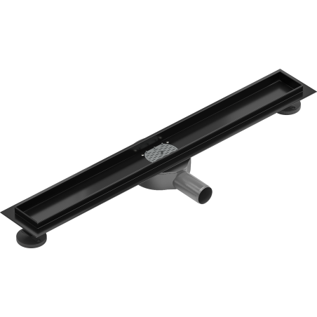Mexen Flat 360° rotary linear drain body 70 cm, black - 1740070
