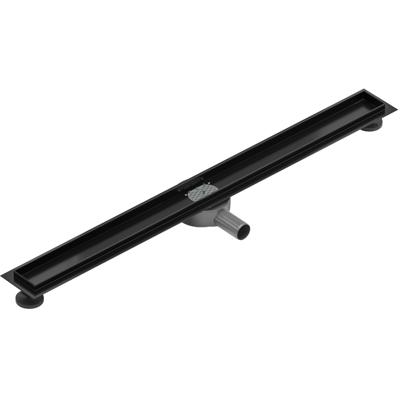 Mexen Flat 360 swivel linear drain body 80 cm, Black - 1740080