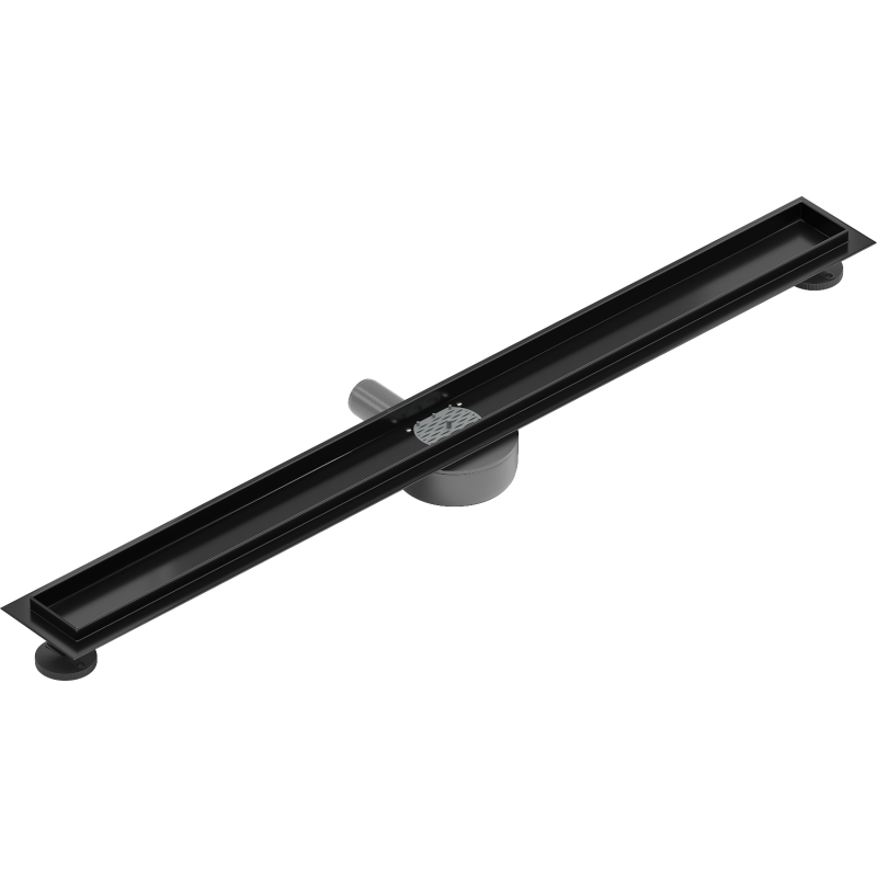 Mexen Flat 360° rotating linear drain body 100 cm, black - 1740100