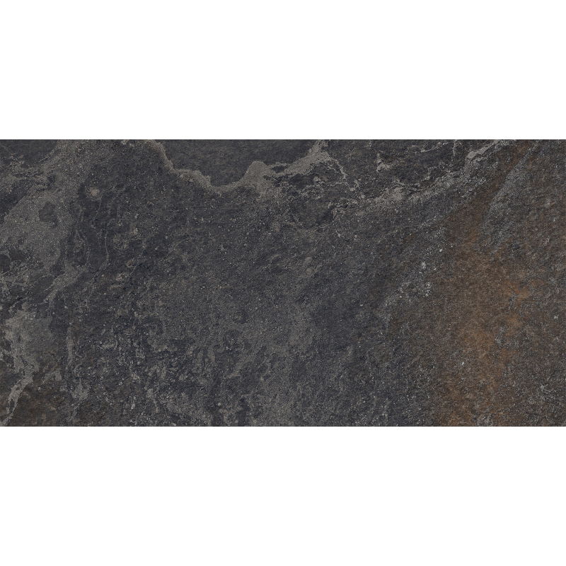 Mexen Blaze Black glazed rectified stoneware sample G1, floor-wall tile 120 x 60 cm, carving - TL420-01-S