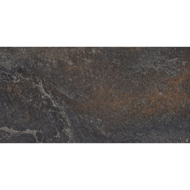 Mexen Blaze Black glazed rectified stoneware sample G1, floor-wall tile 120 x 60 cm, carving - TL420-01-S